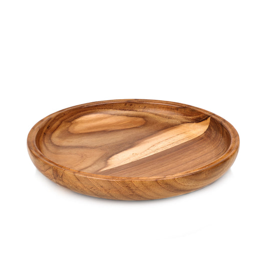 Teak Smooth Plates (With Beading)